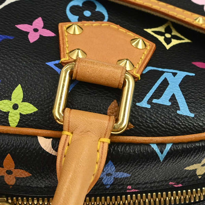 Louis Vuitton 2004 Black Monogram Multicolor Trouville Handbag M92662