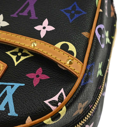 Louis Vuitton 2004 Black Monogram Multicolor Trouville Handbag M92662