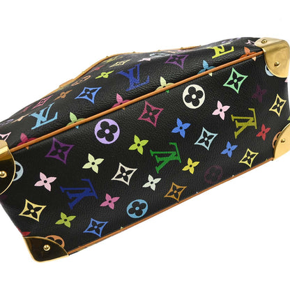 Louis Vuitton 2004 Black Monogram Multicolor Trouville Handbag M92662