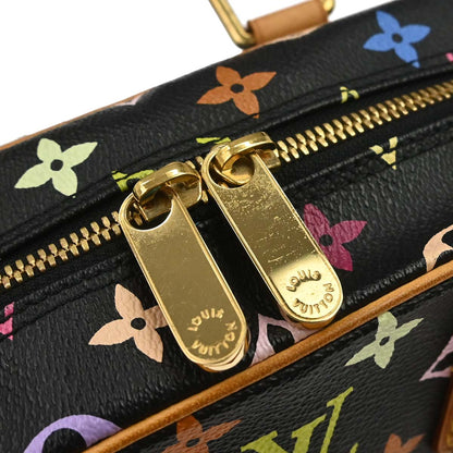 Louis Vuitton 2004 Black Monogram Multicolor Trouville Handbag M92662