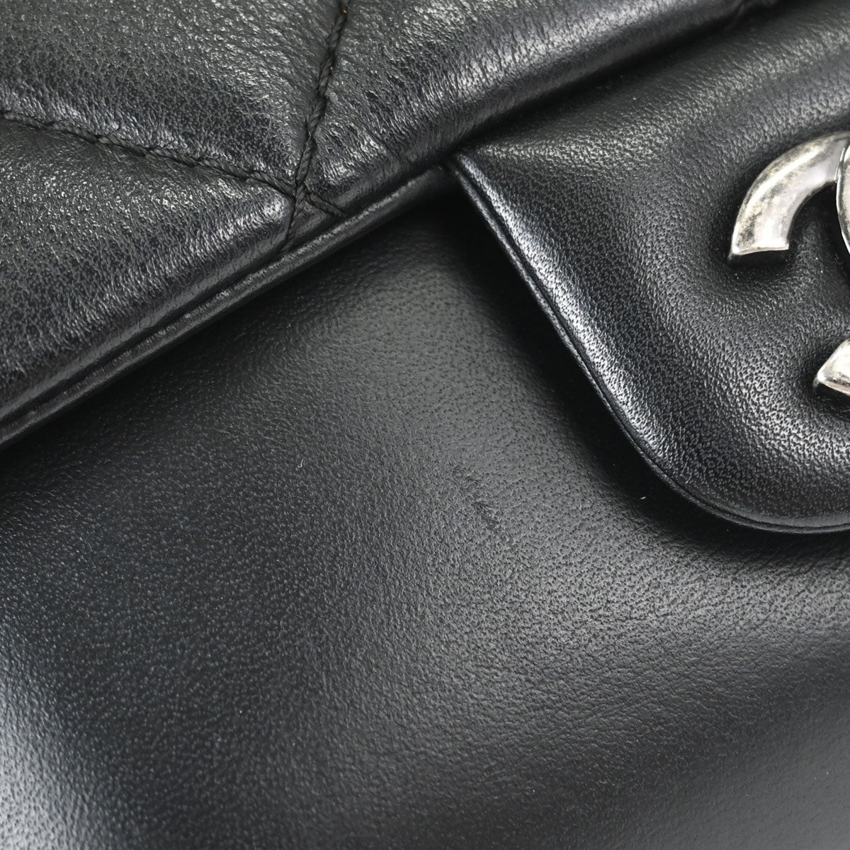 Chanel 2017-2018 Black Calfskin Small Rock My Shoulder Flap Bag 2way Shoulder Handbag