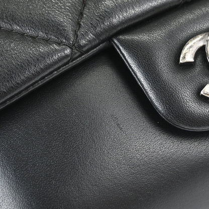 Chanel 2017-2018 Black Calfskin Small Rock My Shoulder Flap Bag 2way Shoulder Handbag