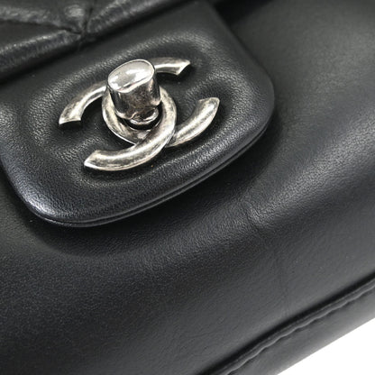 Chanel 2017-2018 Black Calfskin Small Rock My Shoulder Flap Bag 2way Shoulder Handbag
