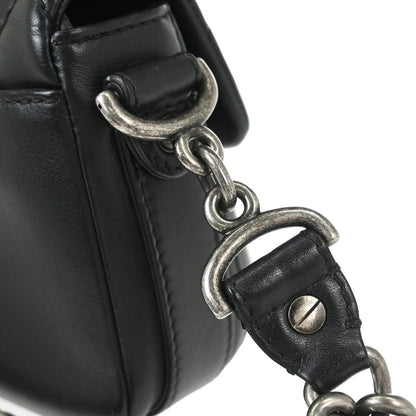 Chanel 2017-2018 Black Calfskin Small Rock My Shoulder Flap Bag 2way Shoulder Handbag