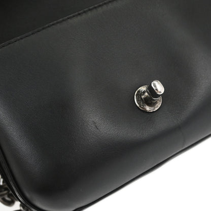 Chanel 2017-2018 Black Calfskin Small Rock My Shoulder Flap Bag 2way Shoulder Handbag