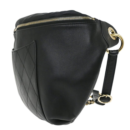 Chanel x Pharrell Williams 2018-2019 Black Lambskin 2way Waist Bag