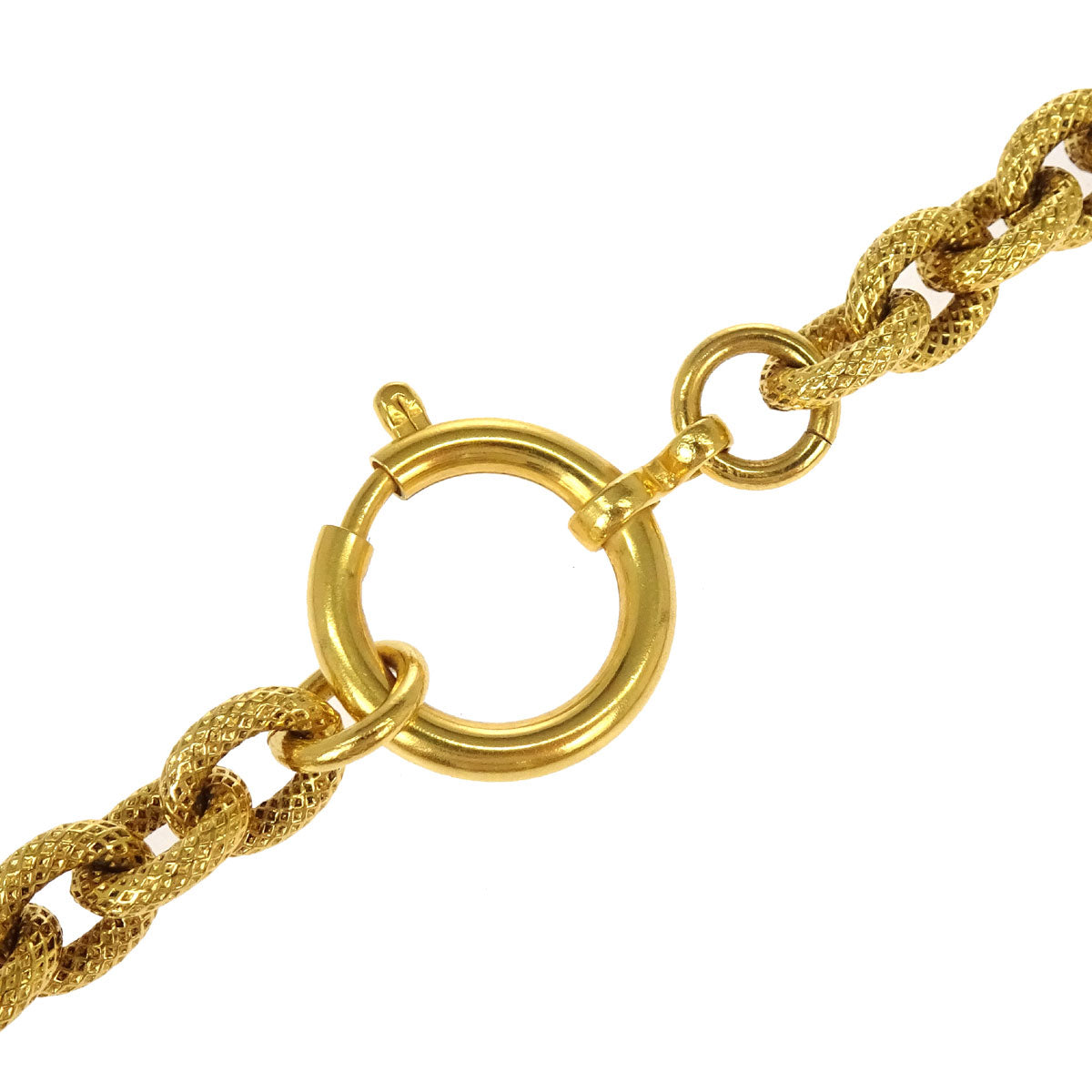 Chanel Gold CC Chain Pendant Necklace 93A