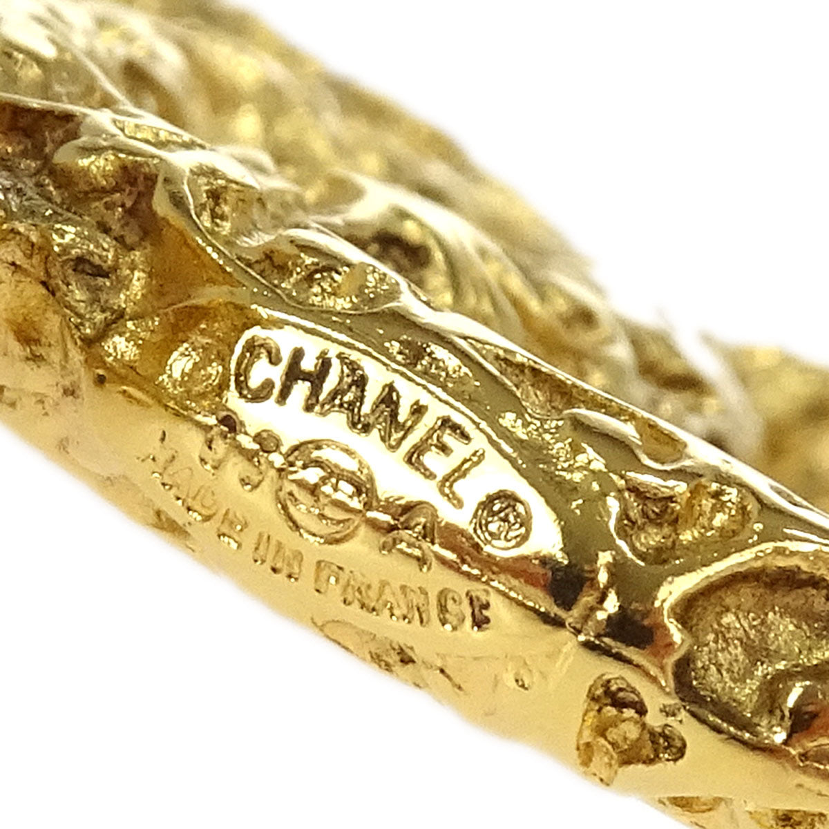 Chanel Gold CC Chain Pendant Necklace 93A