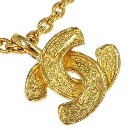 Chanel CC Chain Pendant Necklace Gold 3858
