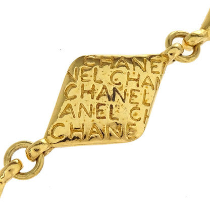Chanel Gold Chain Rhombus Necklace