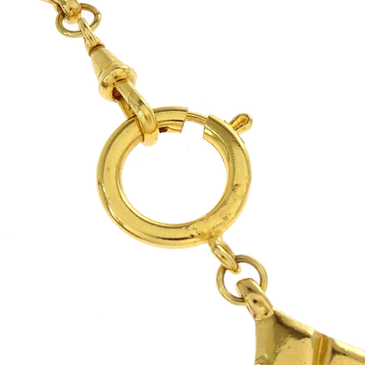 Chanel Gold Chain Rhombus Necklace
