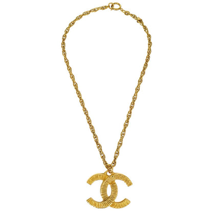 Chanel Gold CC Pendant Necklace 93P