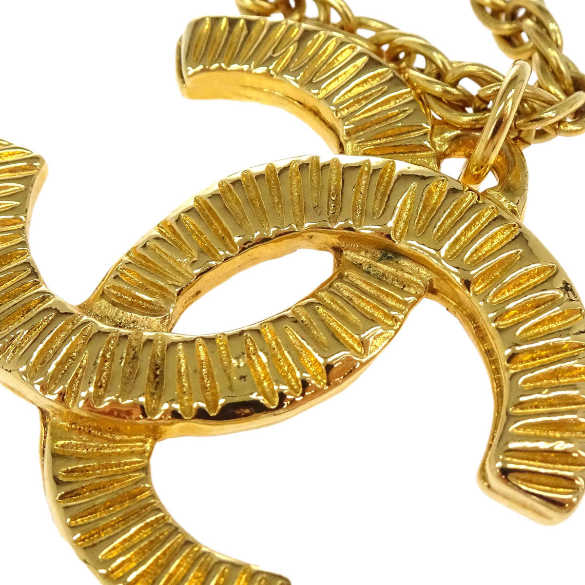 Chanel Gold CC Pendant Necklace 93P