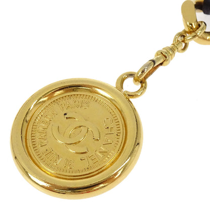 Chanel Chain Belt Medallion Gold Black 94A Small Good