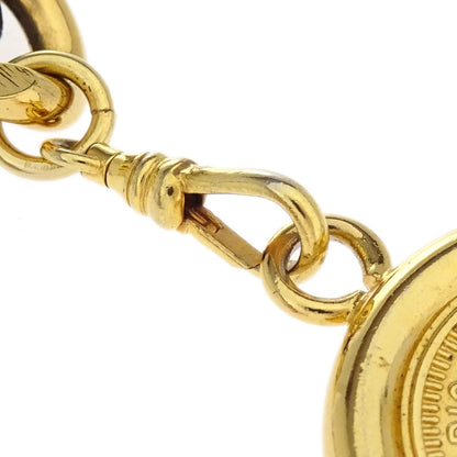Chanel Chain Belt Medallion Gold Black 94A Small Good