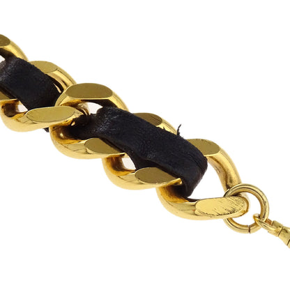 Chanel Chain Belt Medallion Gold Black 94A Small Good