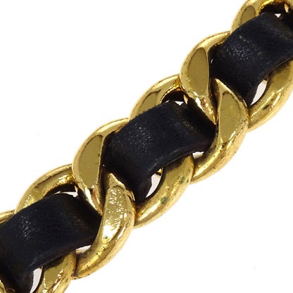 Chanel Chain Belt Medallion Gold Black 26 Small Good