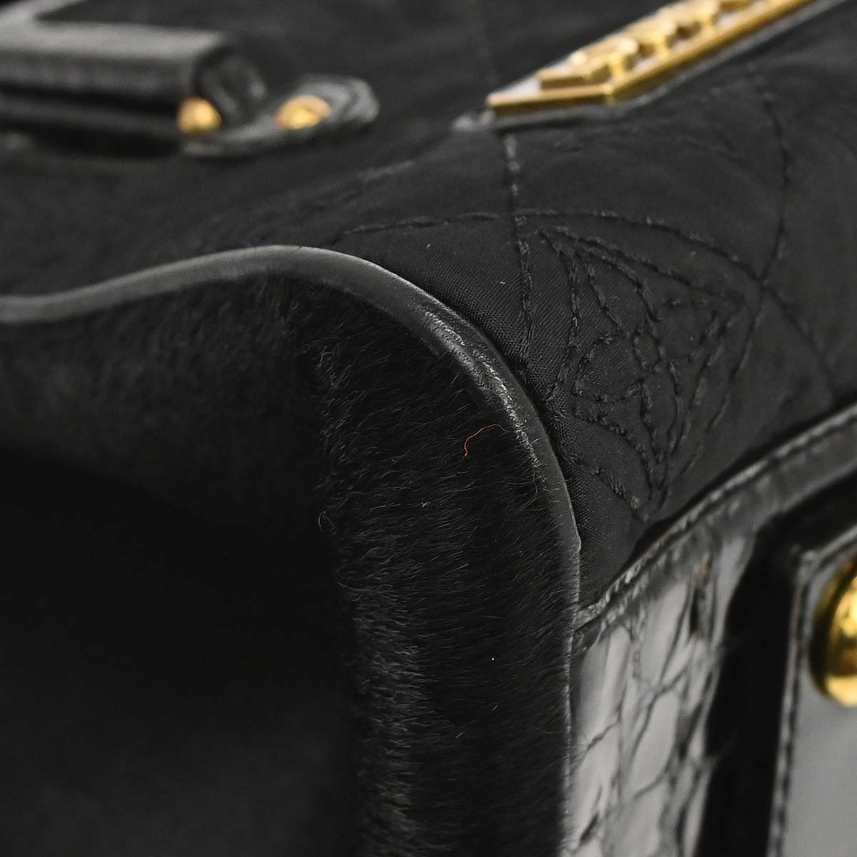 Louis Vuitton * 2006 Black Alligator Linda Limited Handbag
