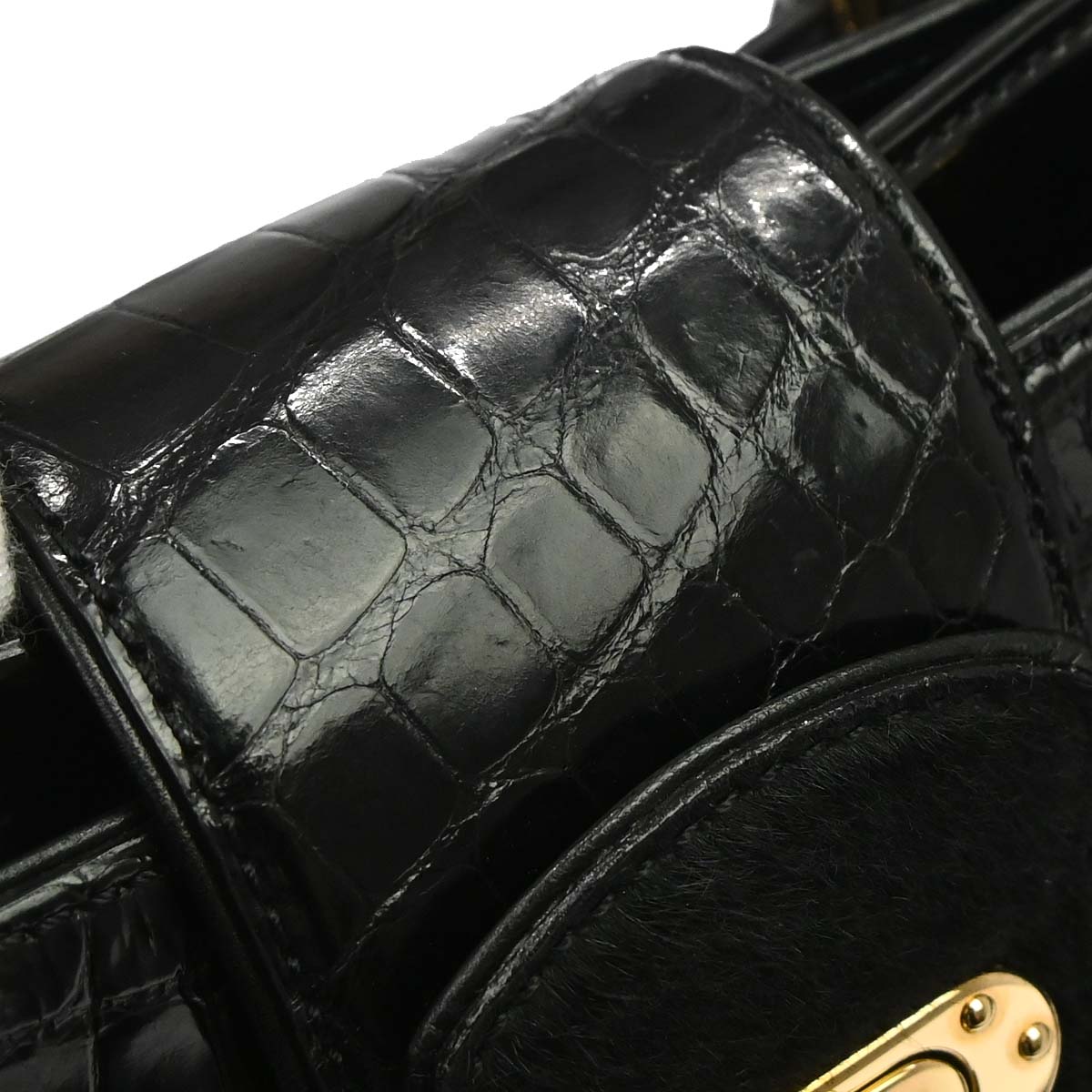 Louis Vuitton * 2006 Black Alligator Linda Limited Handbag
