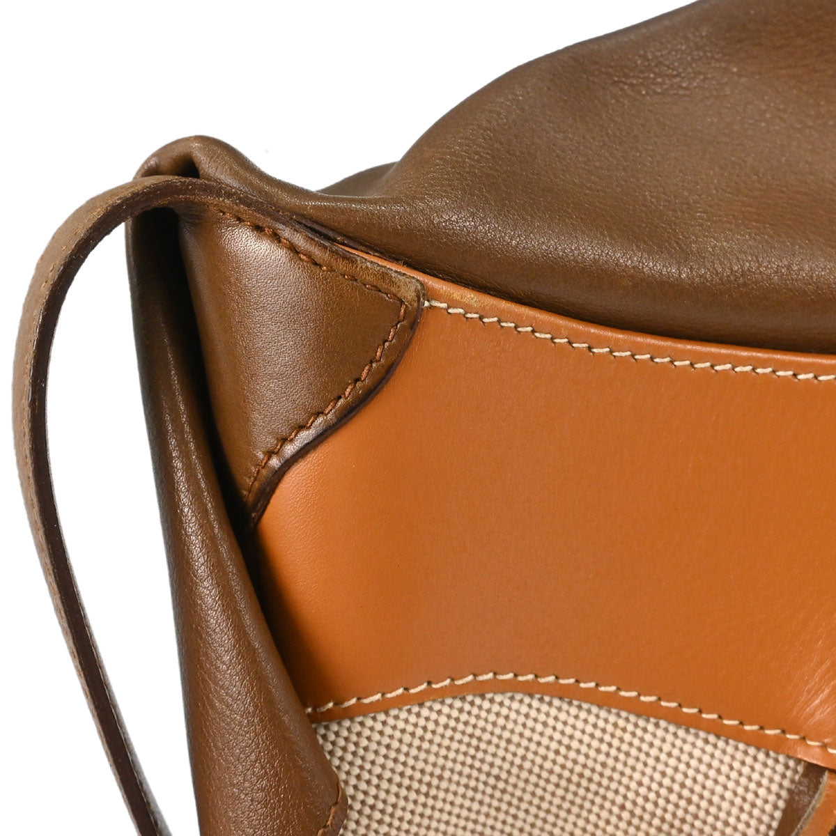 Hermes Gold Brown Toile H Box Calf Barenia Shoulder Bag
