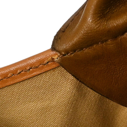 Hermes Gold Brown Toile H Box Calf Barenia Shoulder Bag