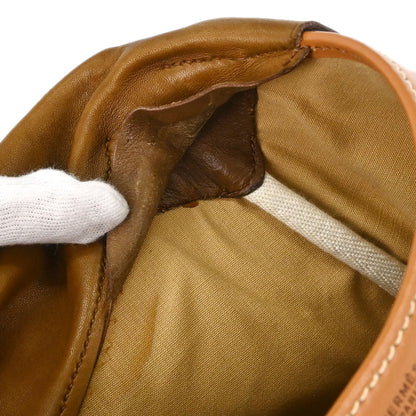 Hermes Gold Brown Toile H Box Calf Barenia Shoulder Bag