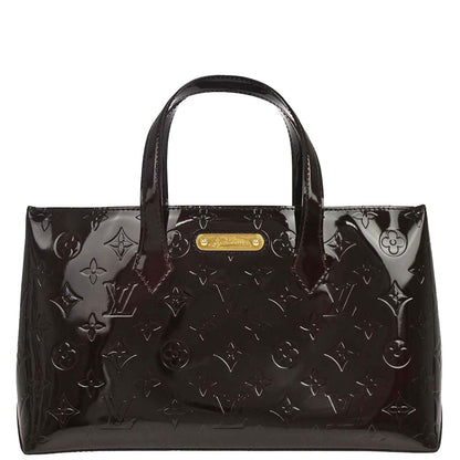 Louis Vuitton 2010 Purple Monogram Vernis Wilshire PM Tote Handbag M93641