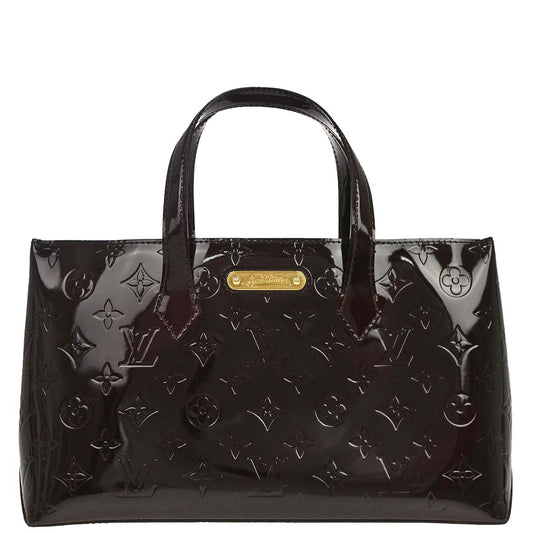 Louis Vuitton 2010 Purple Monogram Vernis Wilshire PM Tote Handbag M93641