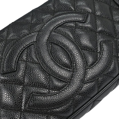 Chanel 2002-2003 Black Caviar Skin Handbag