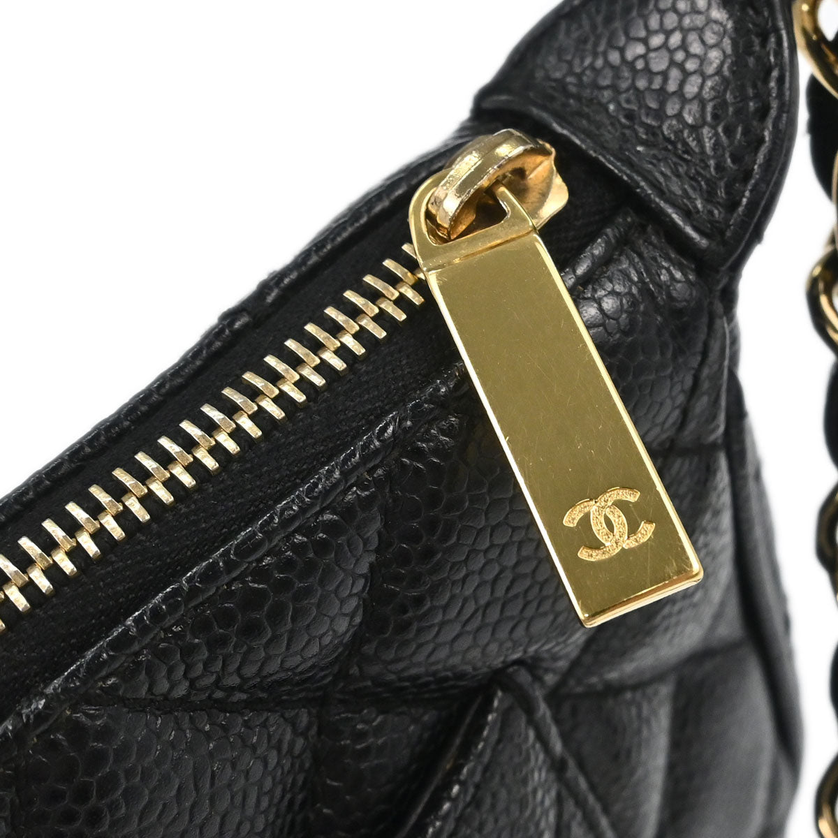 Chanel 2002-2003 Black Caviar Skin Handbag