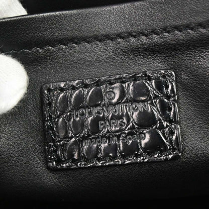 Louis Vuitton * 2004 Black Monogram Velours Alligator Gracie MM Limited