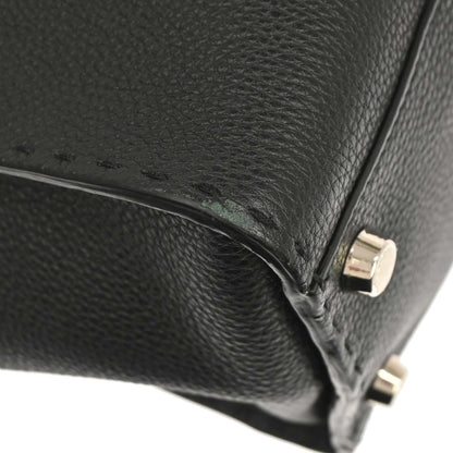 Fendi Black Selleria Peekaboo Fit 2way Shoulder Handbag
