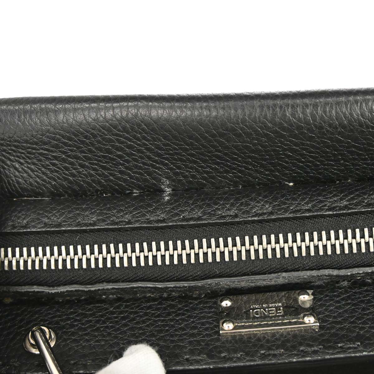 Fendi Black Selleria Peekaboo Fit 2way Shoulder Handbag