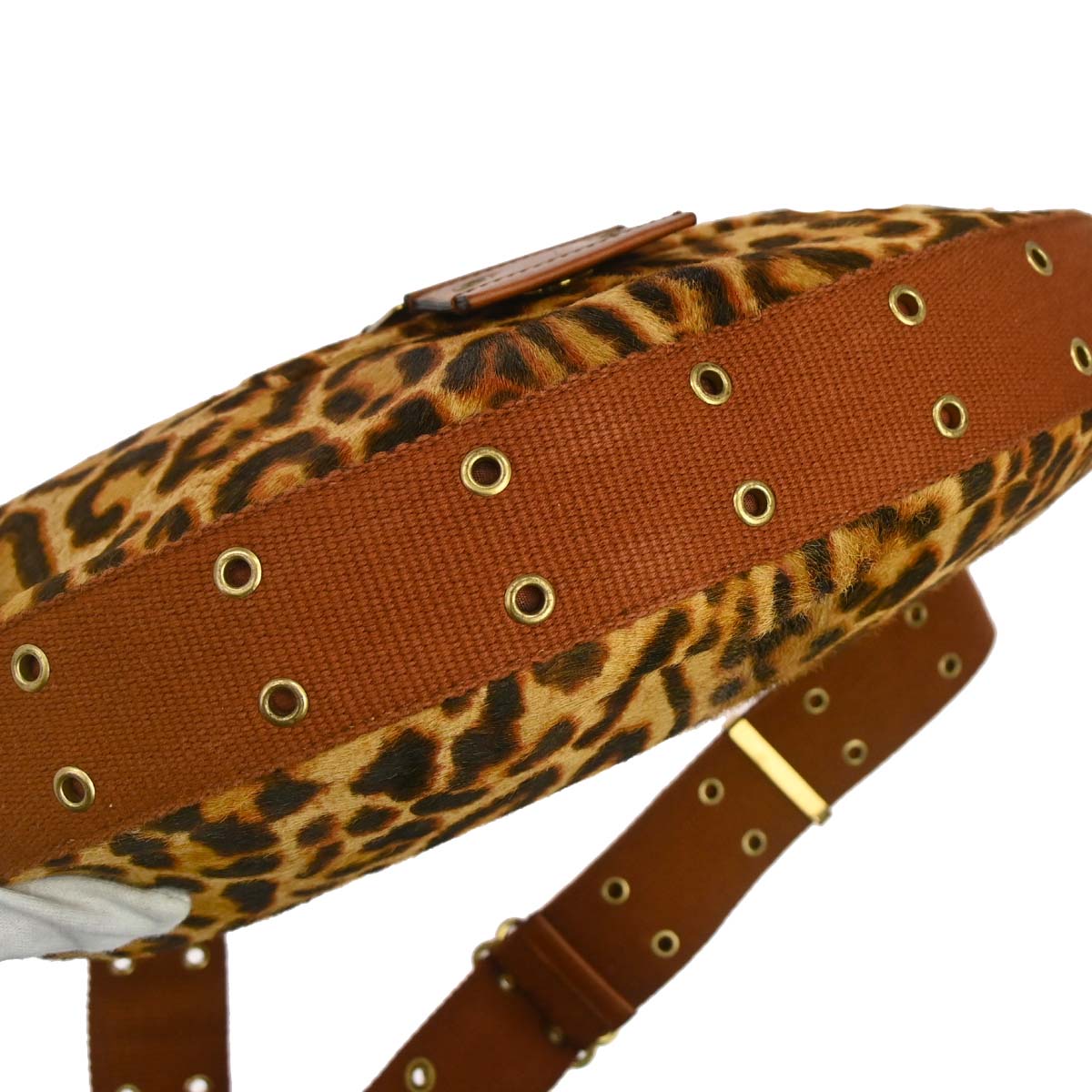 Christian Dior Pony Hair Street Chic Leopard Shoulder Bag