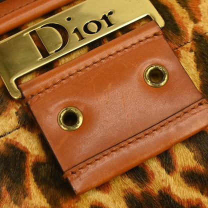 Christian Dior Pony Hair Street Chic Leopard Shoulder Bag