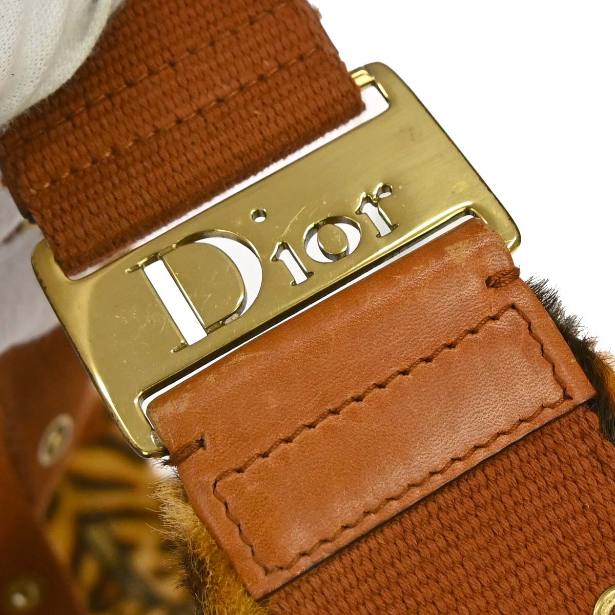 Christian Dior Pony Hair Street Chic Leopard Shoulder Bag