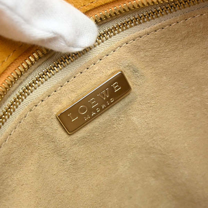 Loewe * Crocodile Brown Suede Amazona 28 Handbag