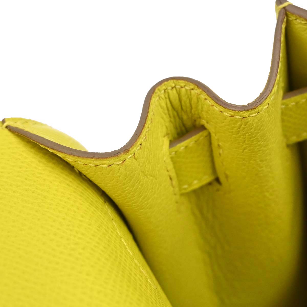 Hermes 2019 Jaune de Naples Epsom Kelly 28 Sellier 2way Shoulder Handbag