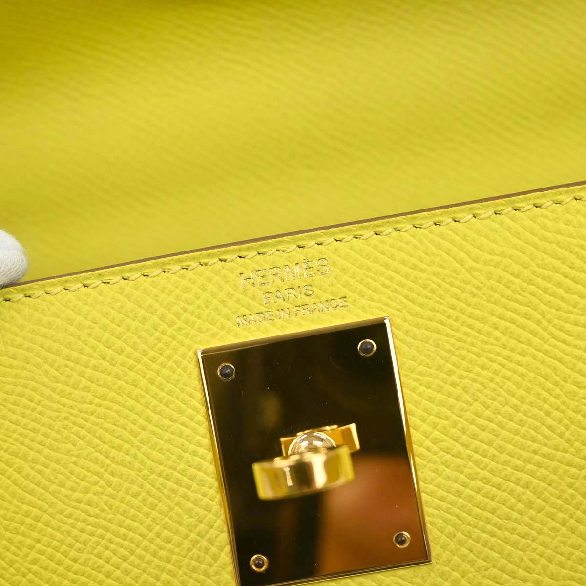 Hermes 2019 Jaune de Naples Epsom Kelly 28 Sellier 2way Shoulder Handbag