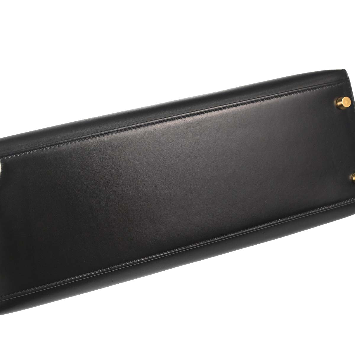 Hermes Black Box Calf Kelly 32 Sellier 2way Shoulder Handbag