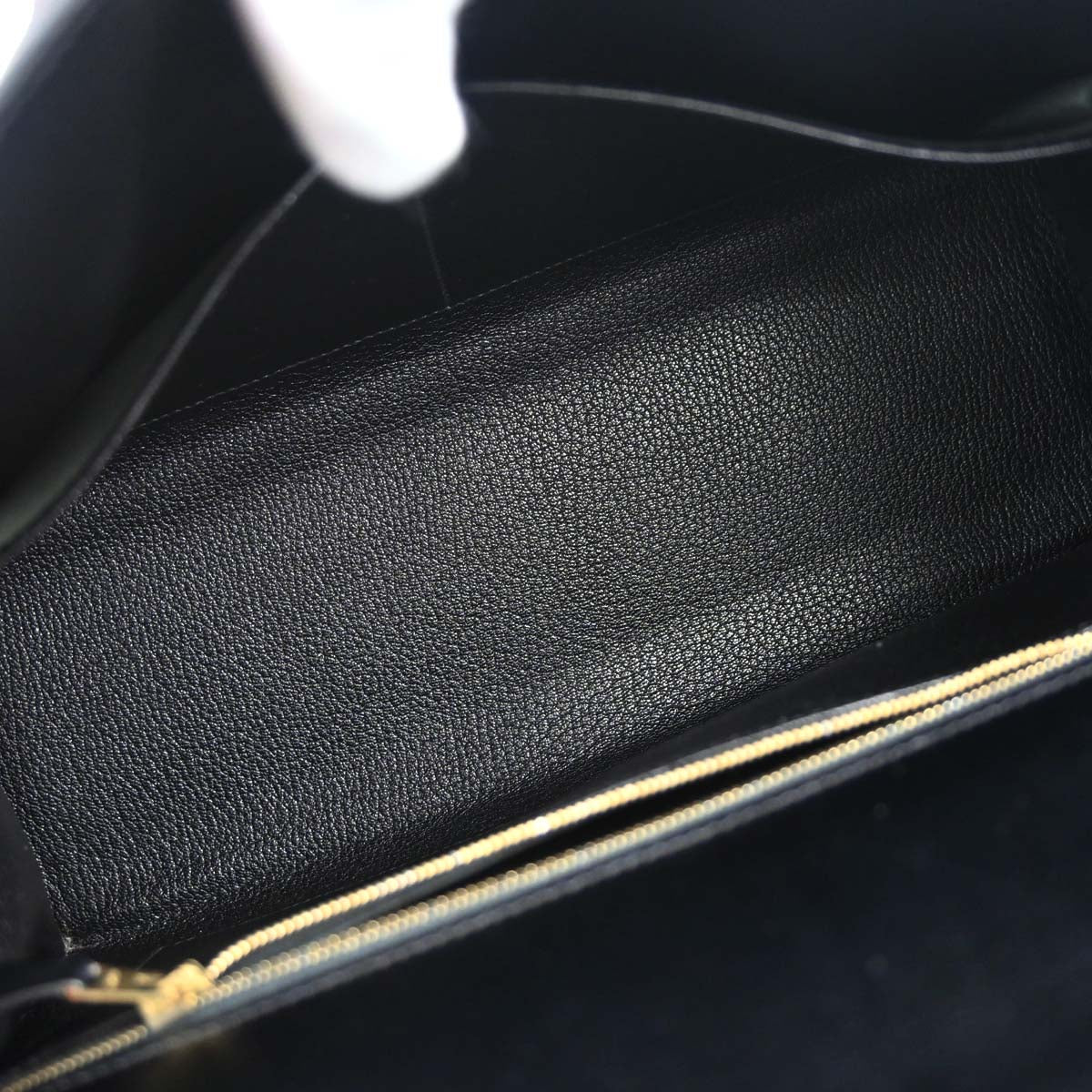 Hermes Black Box Calf Kelly 32 Sellier 2way Shoulder Handbag