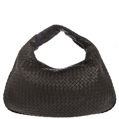 Bottega Veneta Brown Lambskin Intrecciato Hobo Handbag