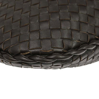 Bottega Veneta Brown Lambskin Intrecciato Hobo Handbag