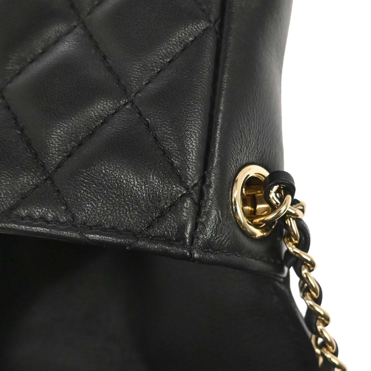 Chanel 2019 Black Lambskin Side Packs Shoulder Bag
