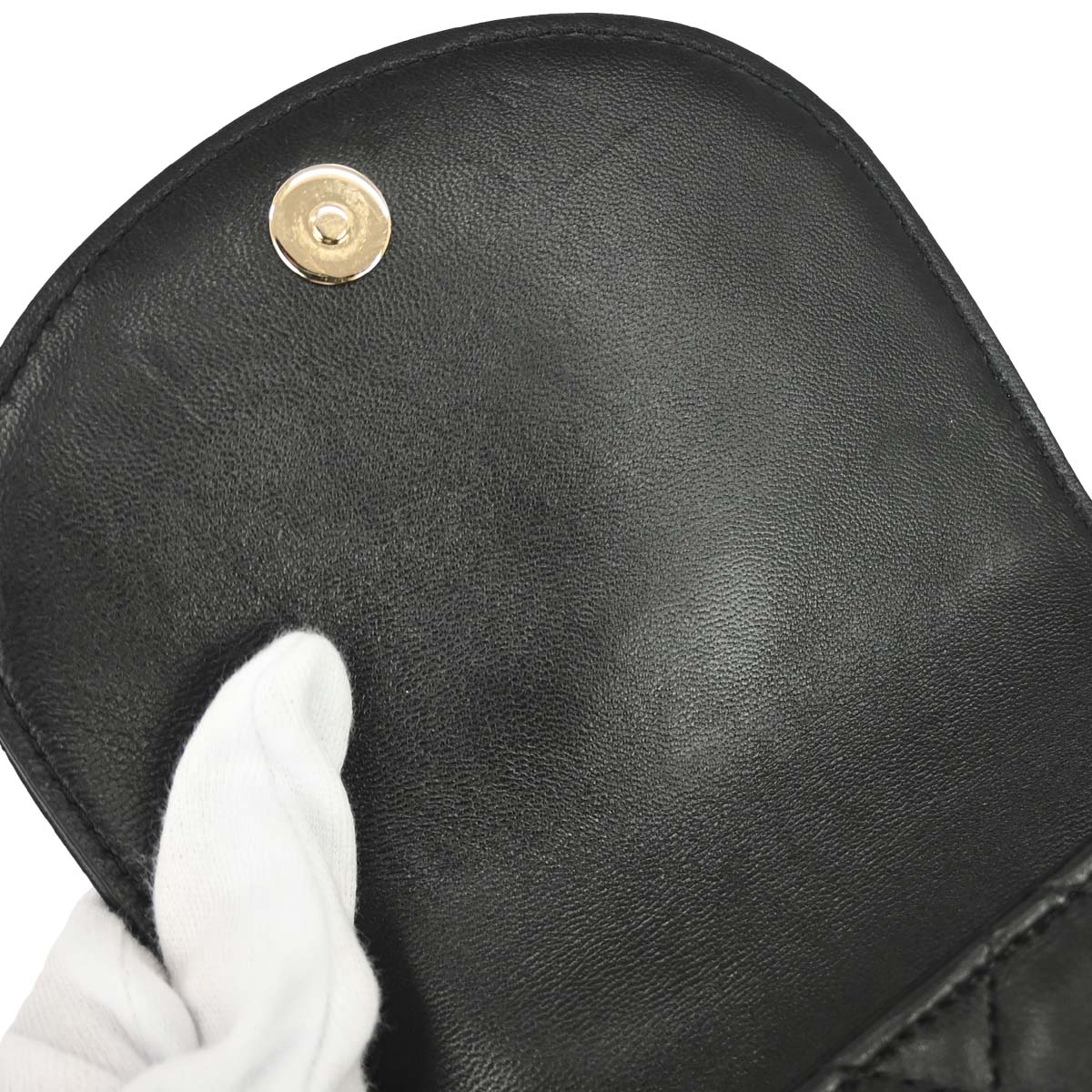 Chanel 2019 Black Lambskin Side Packs Shoulder Bag