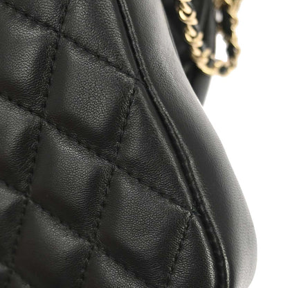 Chanel 2019 Black Lambskin Side Packs Shoulder Bag
