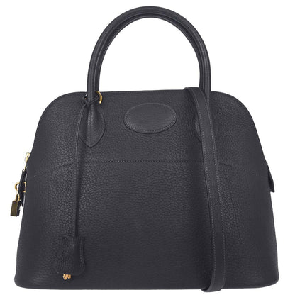 Hermes Blue Indigo Fjord Bolide 31 2way Shoulder Handbag