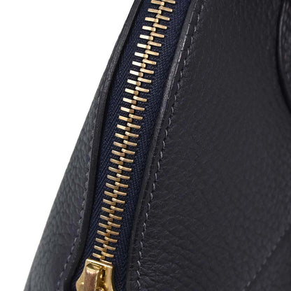 Hermes Blue Indigo Fjord Bolide 31 2way Shoulder Handbag