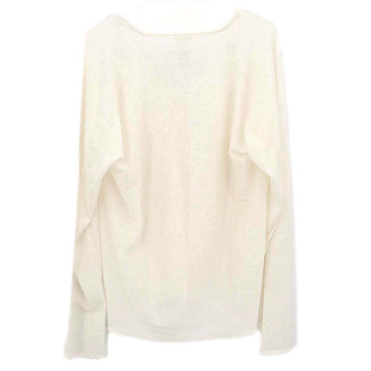 Hermes Long Sleeve Sheer Cardigan Ivory #XL
