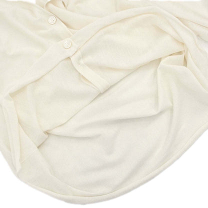 Hermes Long Sleeve Sheer Cardigan Ivory #XL